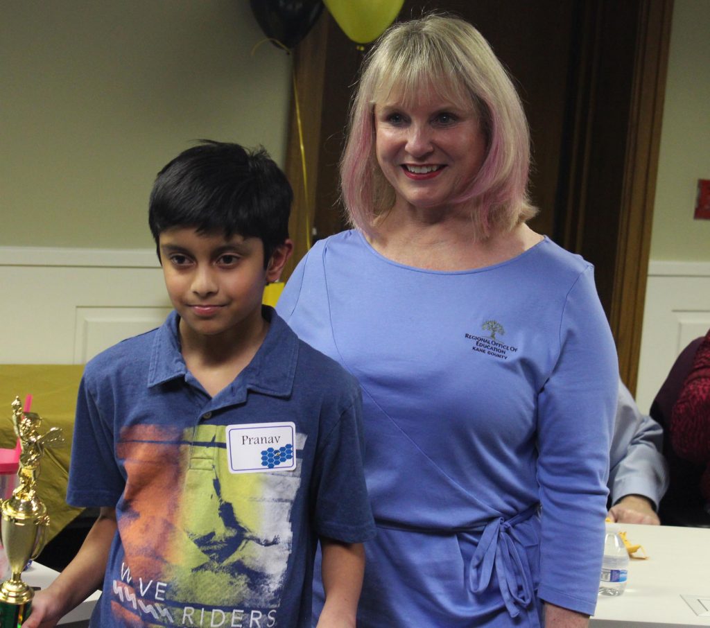 District 300 Student Wins Kane County Spelling Bee and Travels to National Spelling Bee